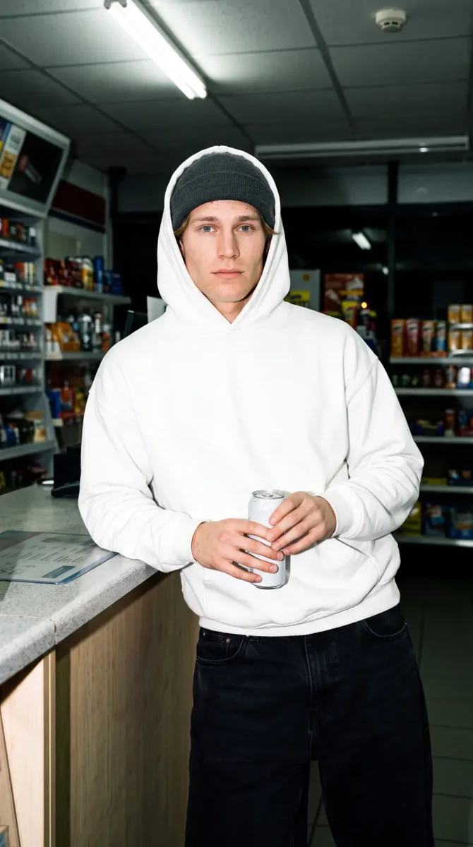 Stopping by the corner shop