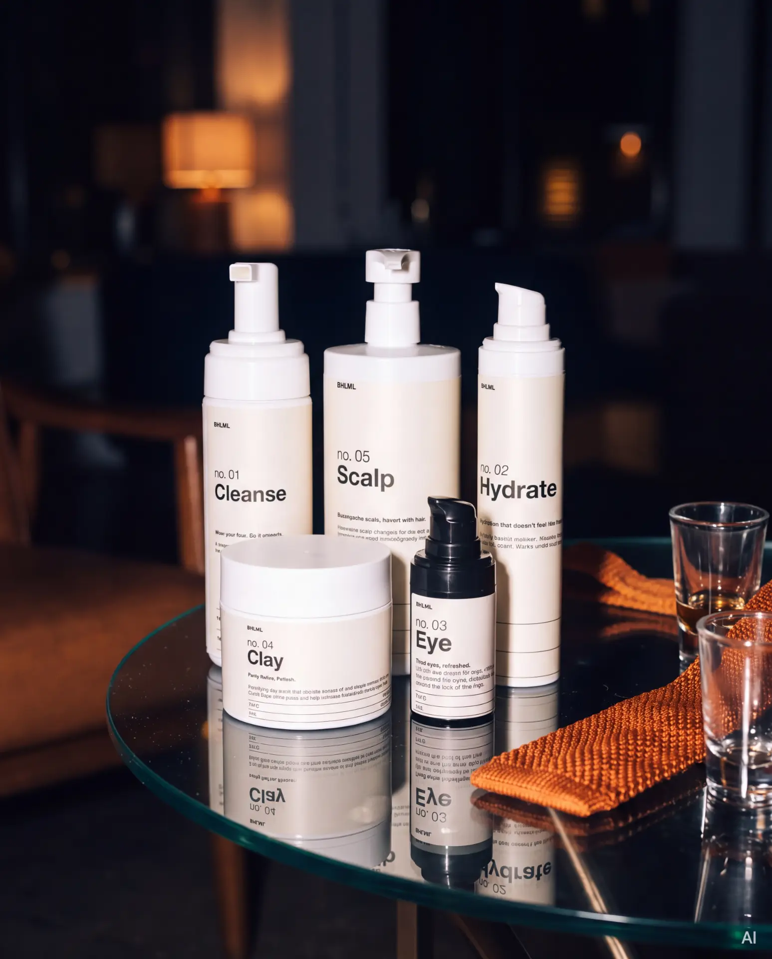 The BHLML Collection — Cleanse, Hydrate, Eye, Clay Mask and Colour together